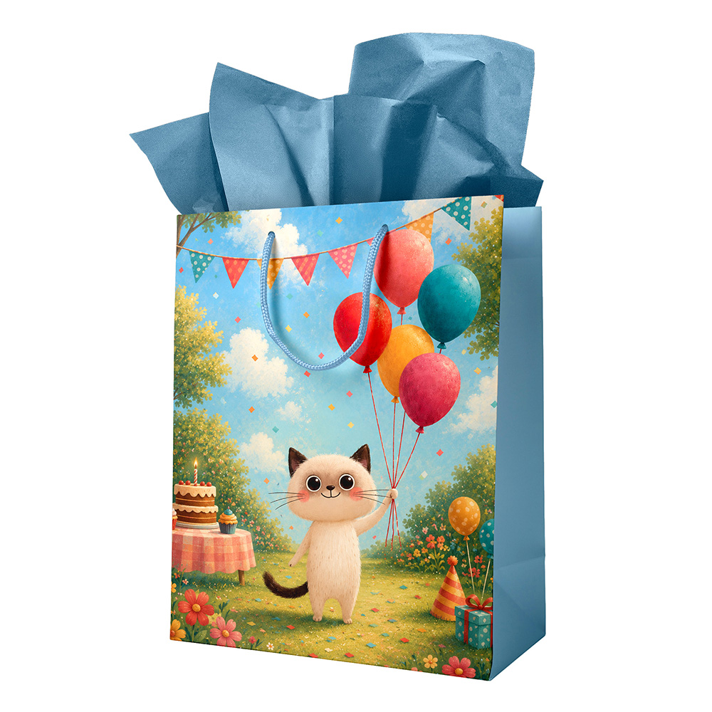 Image Sac cadeau pour enfant - Large - Chat